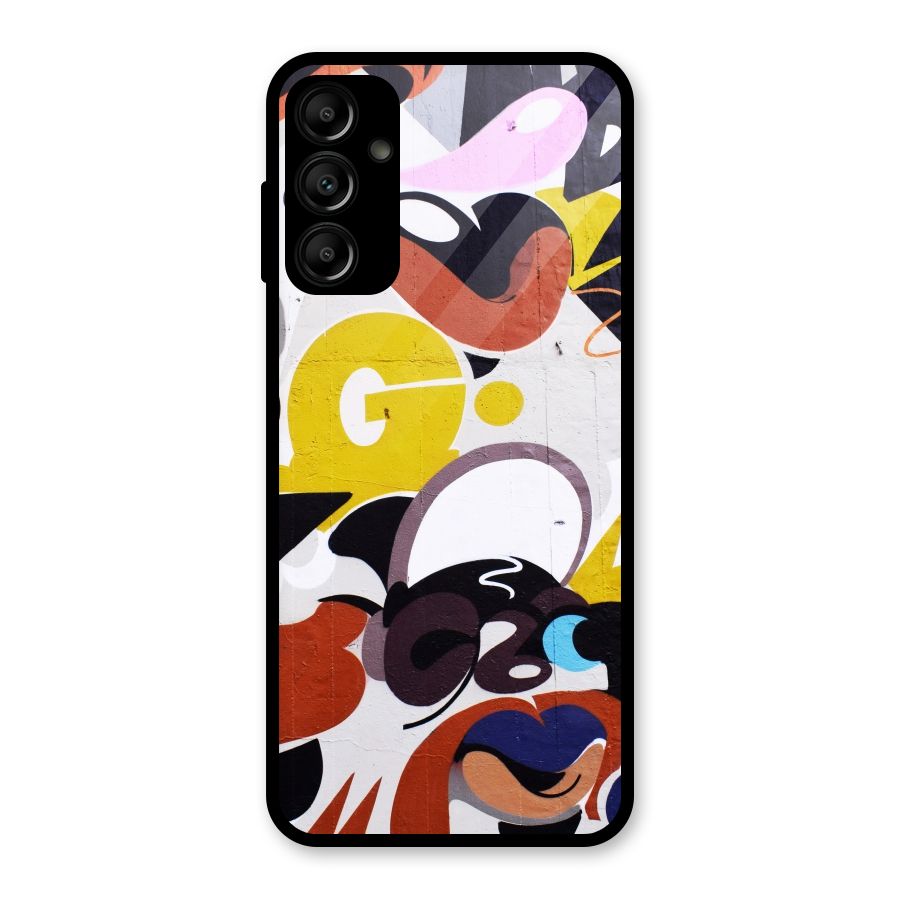 Graffiti Wall Glass Back Case for Galaxy A14 5G