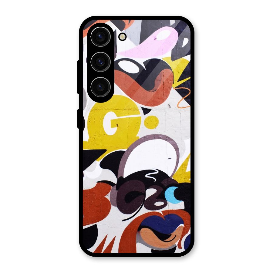 Graffiti Wall Glass Back Case for Galaxy S23