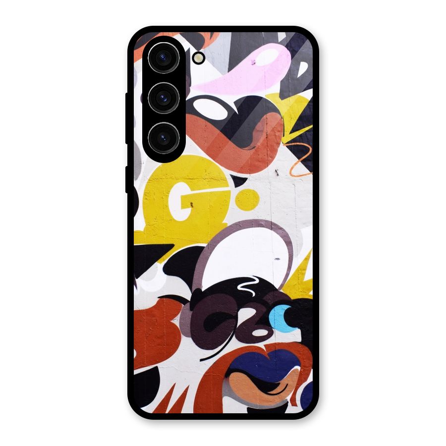 Graffiti Wall Glass Back Case for Galaxy S23 Plus