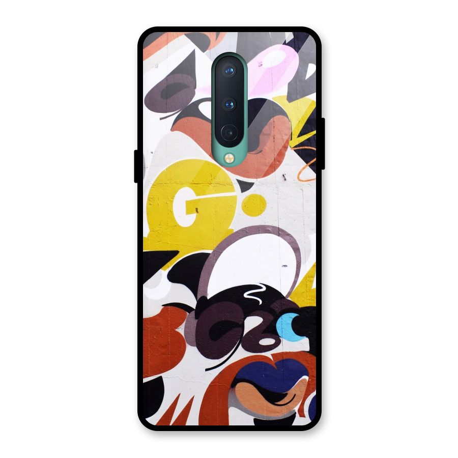 Graffiti Wall Glass Back Case for OnePlus 8