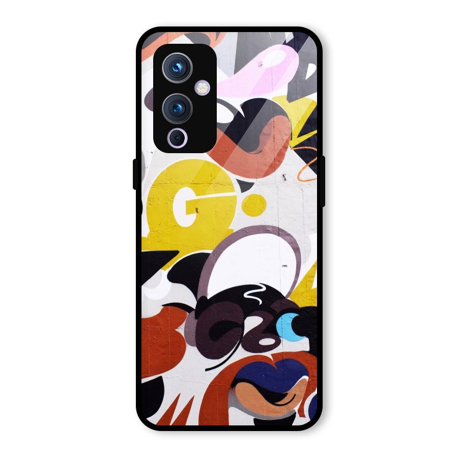 Graffiti Wall Glass Back Case for OnePlus 9