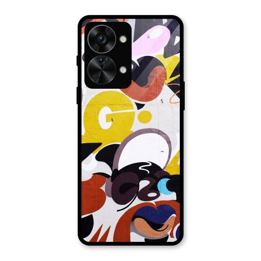 Graffiti Wall Glass Back Case for OnePlus Nord 2T