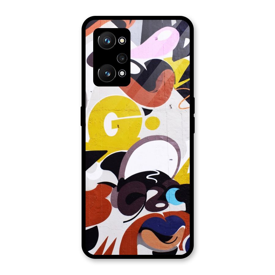 Graffiti Wall Glass Back Case for Realme GT Neo 3T