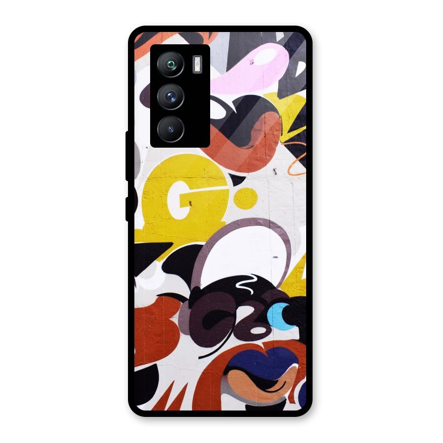 Graffiti Wall Glass Back Case for Vivo iQOO 9 SE