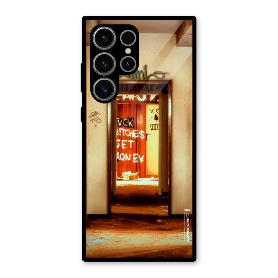 Grafitty Door Glass Back Case for Galaxy S23 Ultra