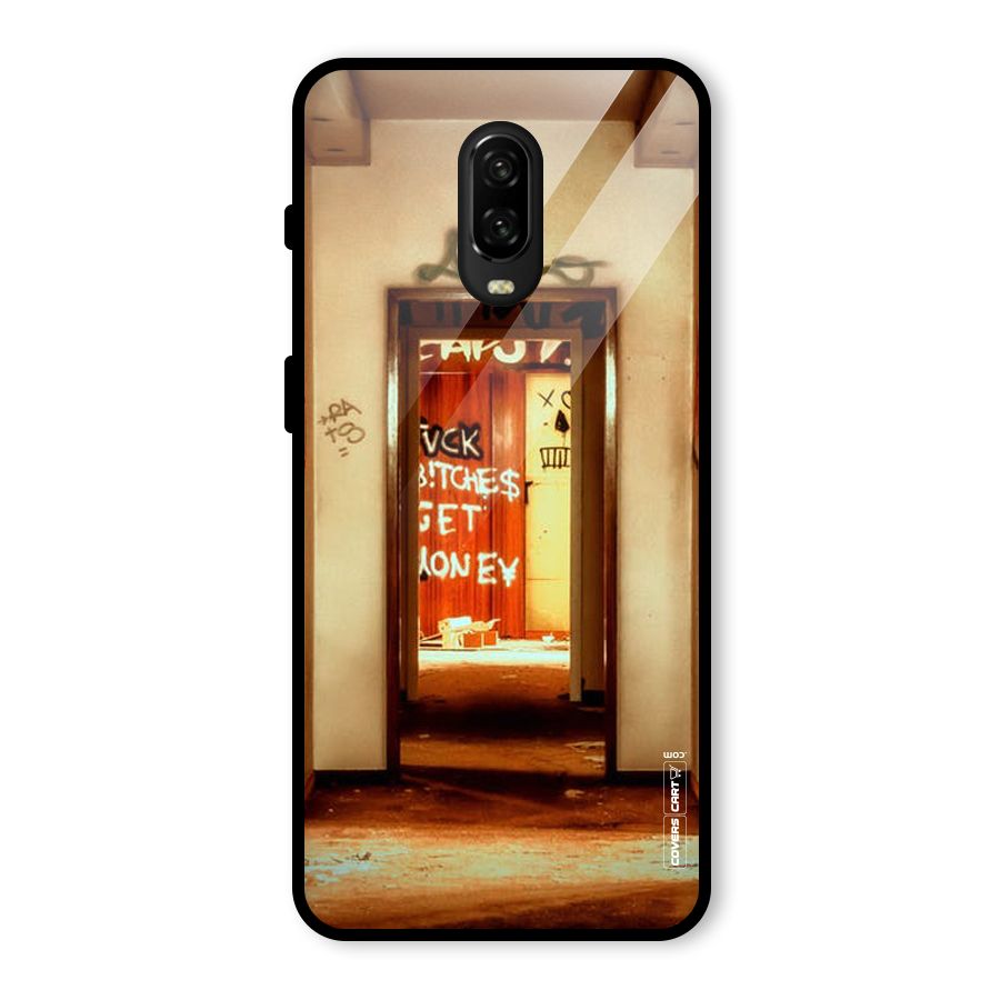 Grafitty Door Glass Back Case for OnePlus 6T
