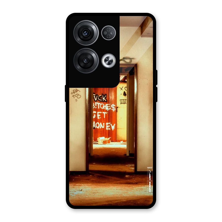 Grafitty Door Glass Back Case for Oppo Reno8 Pro 5G