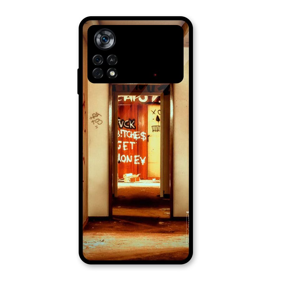 Grafitty Door Glass Back Case for Poco X4 Pro 5G