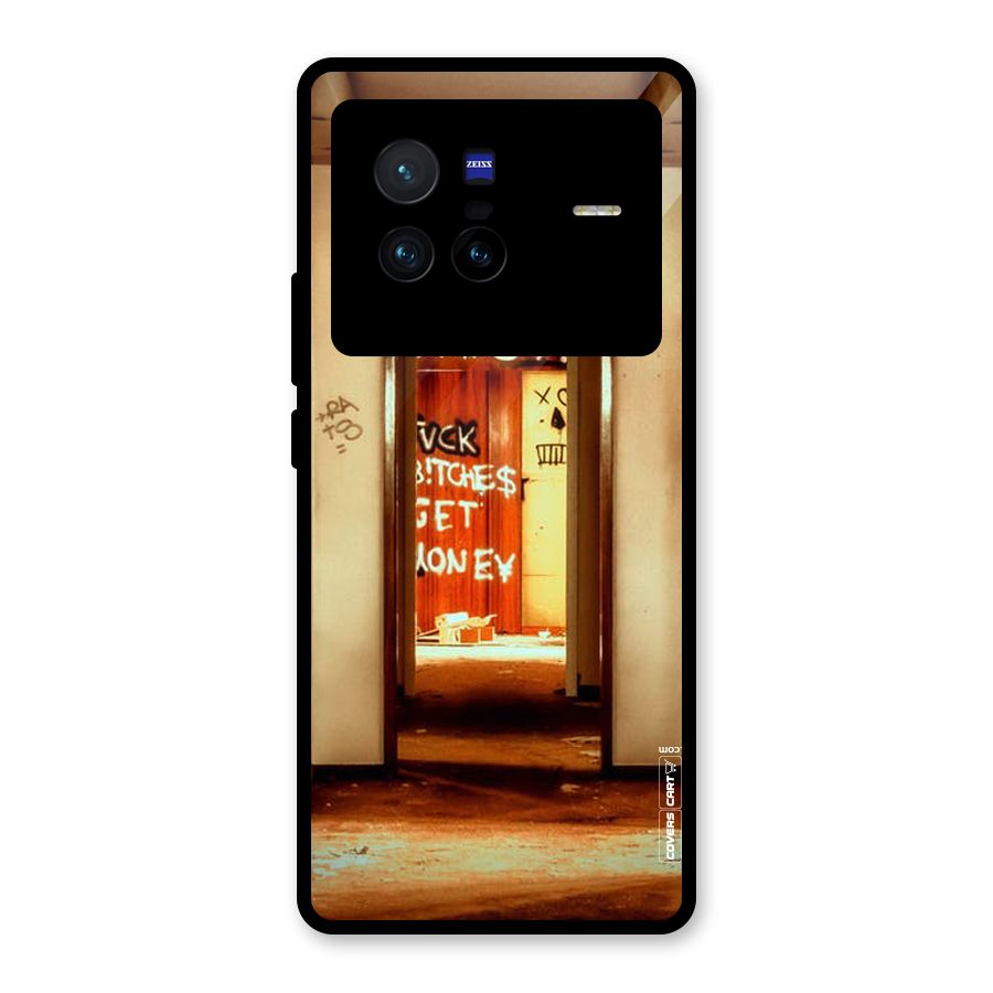 Grafitty Door Glass Back Case for Vivo X80