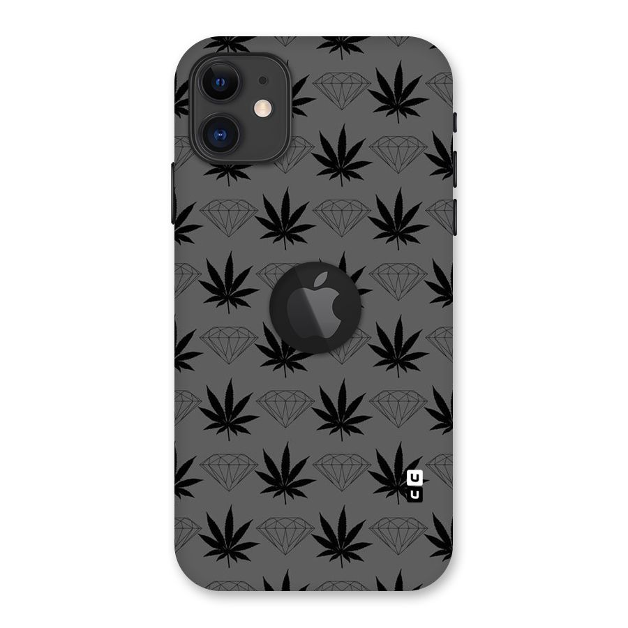 Grass Diamond Back Case for iPhone 11 Logo Cut