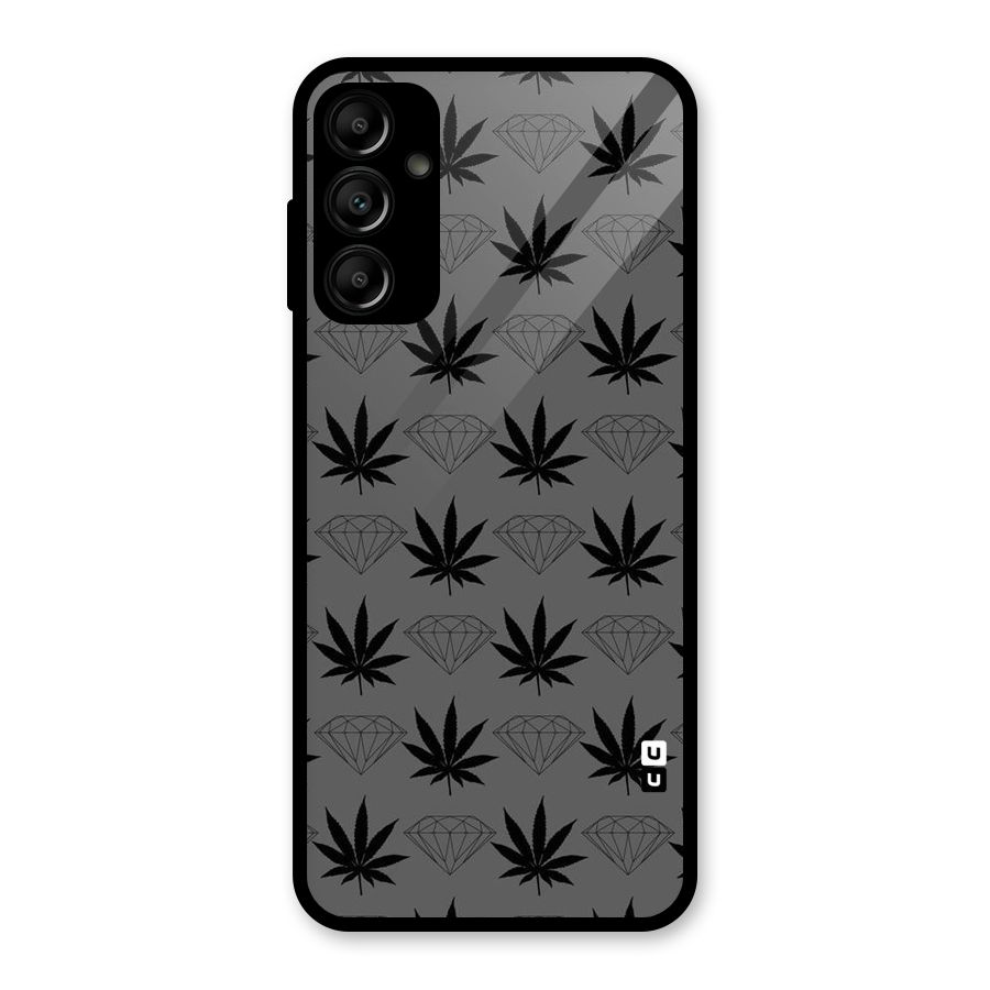 Grass Diamond Glass Back Case for Galaxy A14 5G