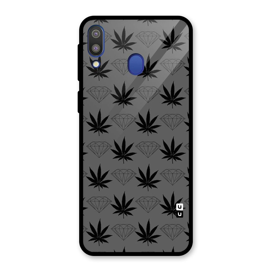 Grass Diamond Glass Back Case for Galaxy M20