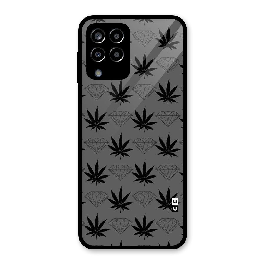 Grass Diamond Glass Back Case for Galaxy M33