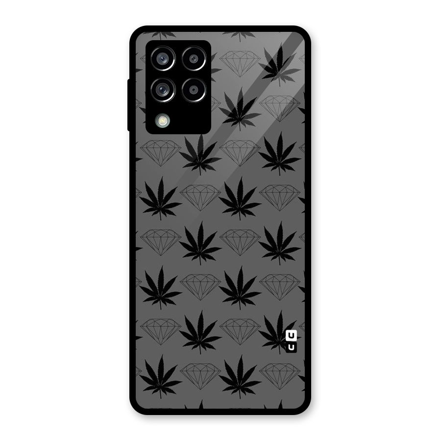Grass Diamond Glass Back Case for Galaxy M53 5G