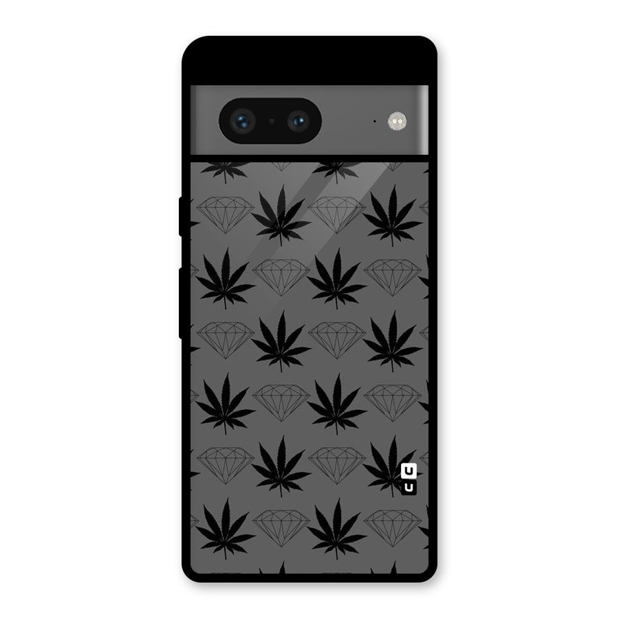 Grass Diamond Glass Back Case for Google Pixel 7