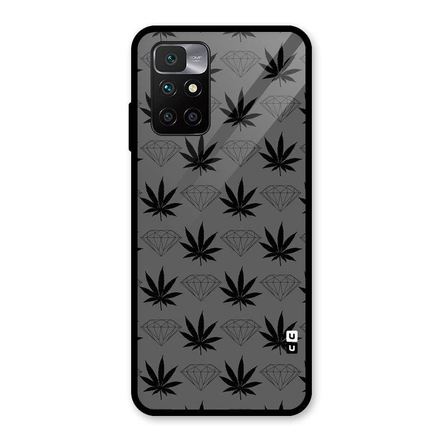 Grass Diamond Glass Back Case for Redmi 10 Prime