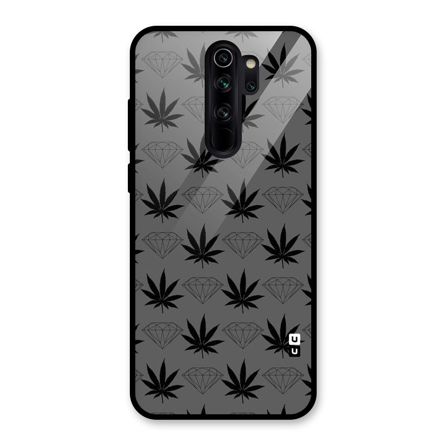 Grass Diamond Glass Back Case for Redmi Note 8 Pro