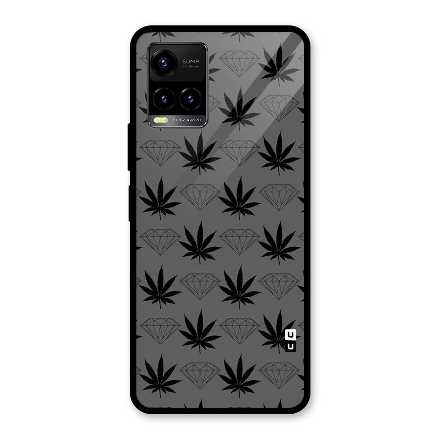 Grass Diamond Glass Back Case for Vivo Y21T
