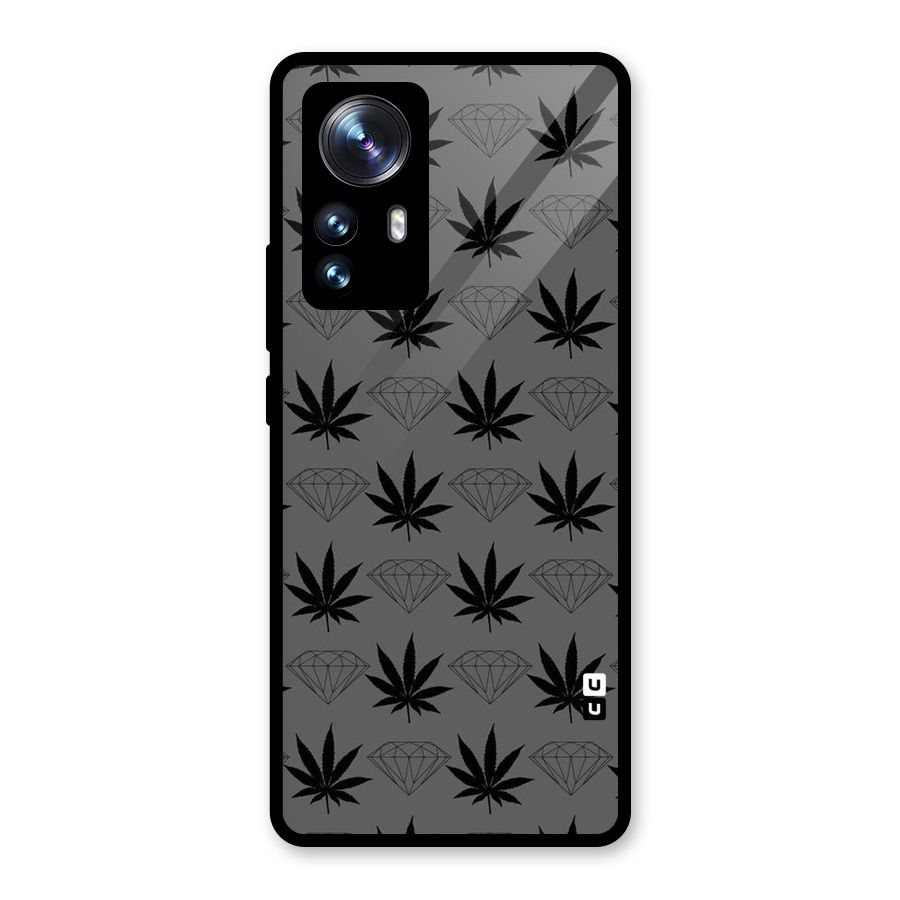 Grass Diamond Glass Back Case for Xiaomi 12 Pro