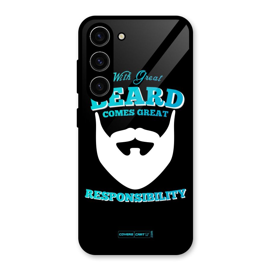 Great Beard Glass Back Case for Galaxy S23