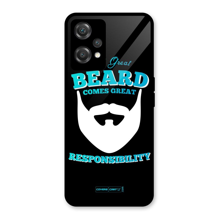 Great Beard Glass Back Case for OnePlus Nord CE 2 Lite 5G