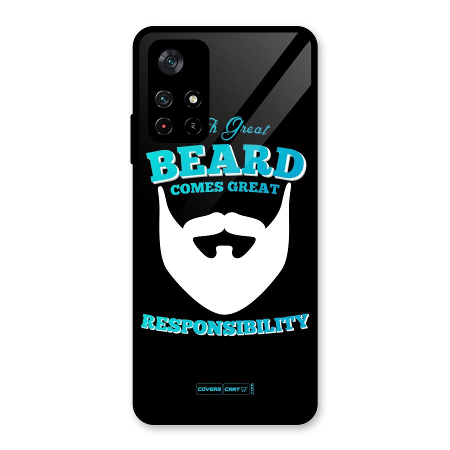 Great Beard Glass Back Case for Poco M4 Pro 5G