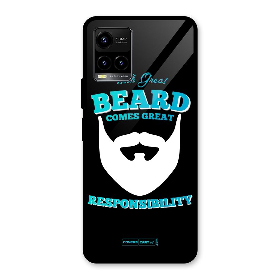 Great Beard Glass Back Case for Vivo Y21T