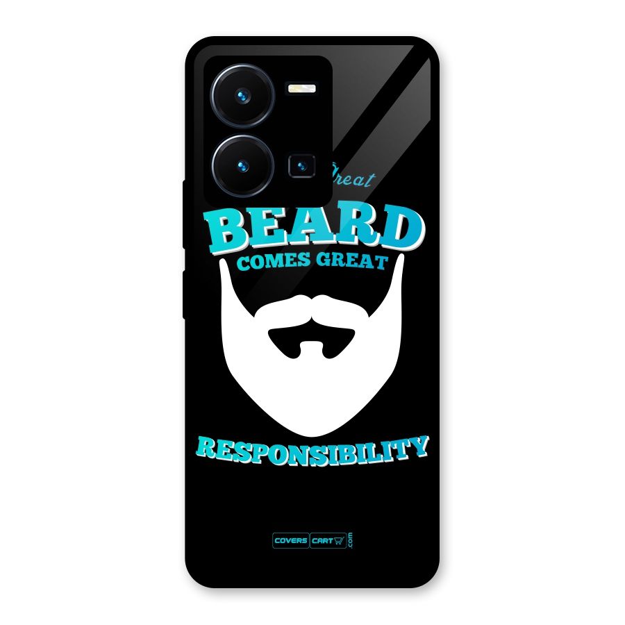 Great Beard Glass Back Case for Vivo Y35