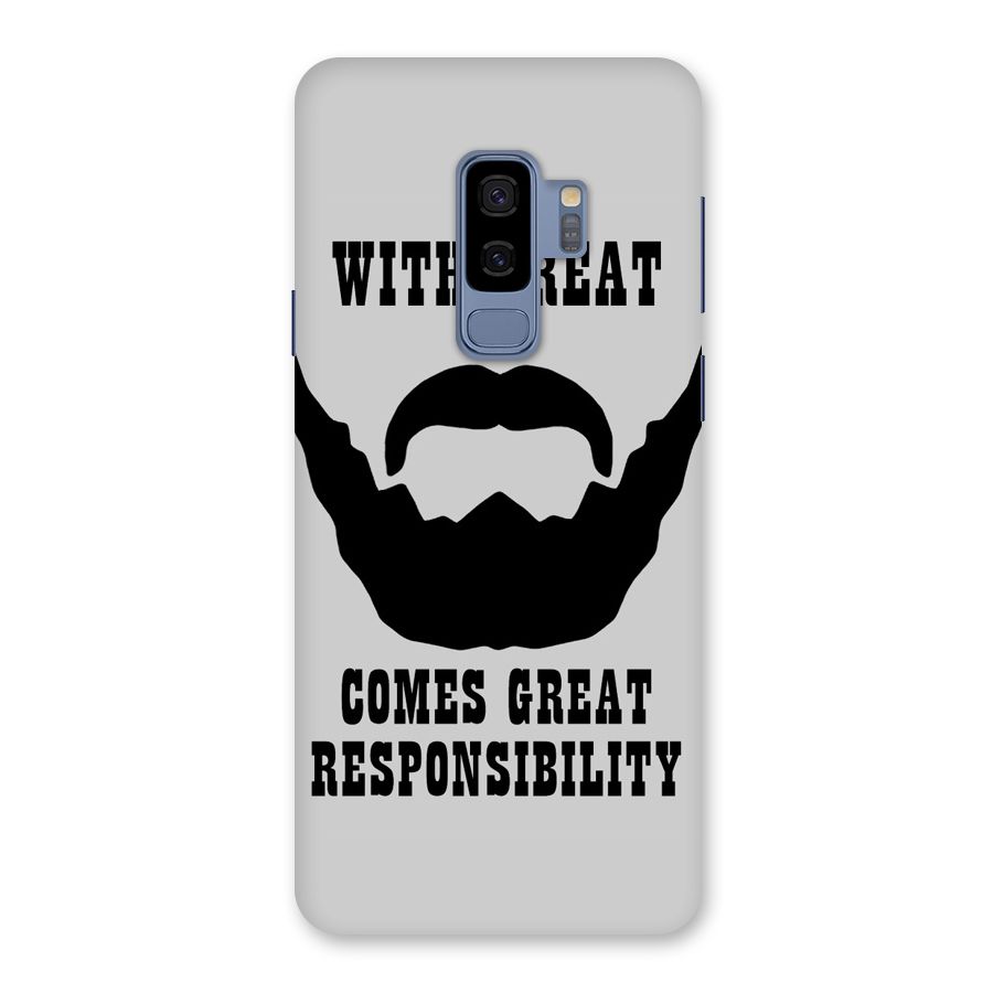 Great Beard Great Responsibility Back Case for Galaxy S9 Plus
