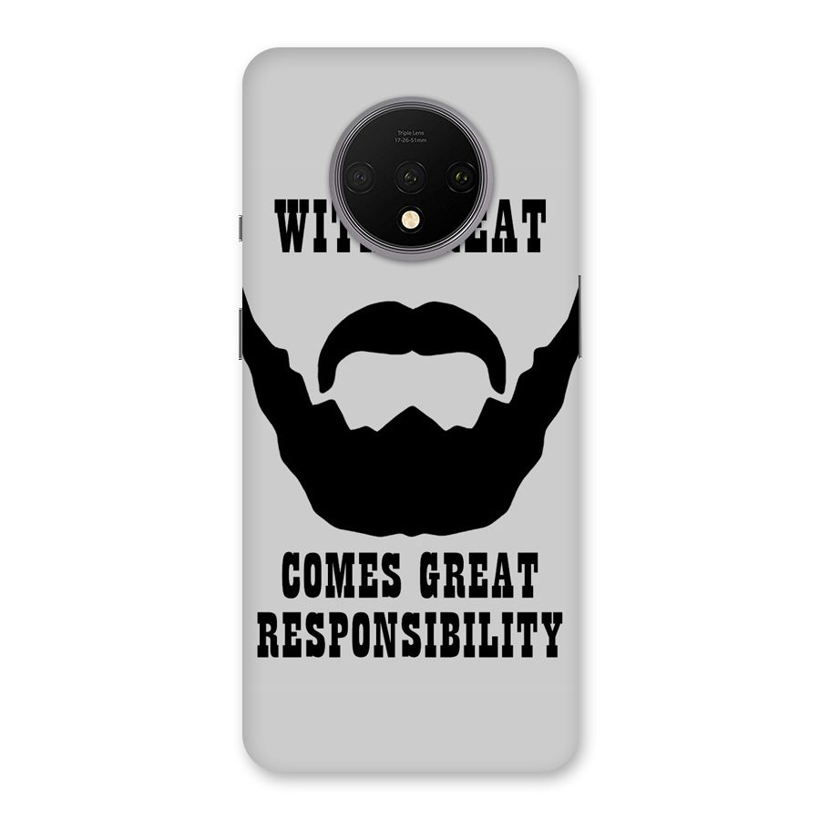 Great Beard Great Responsibility Back Case for OnePlus 7T