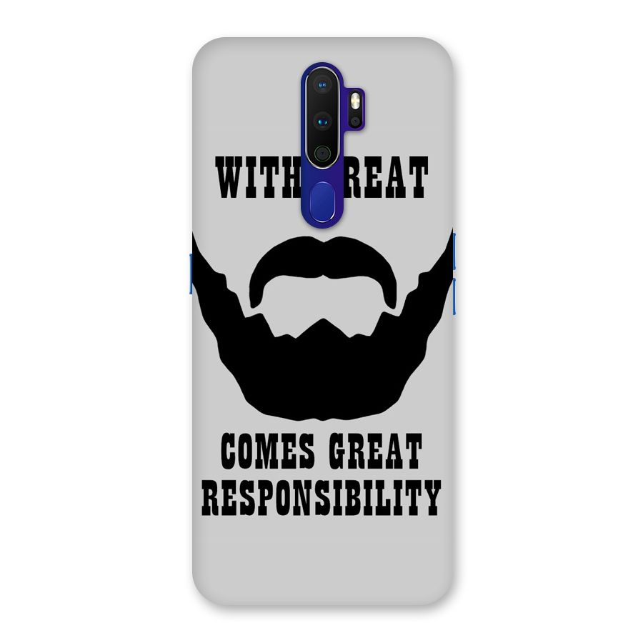 Great Beard Great Responsibility Back Case for Oppo A9 (2020)