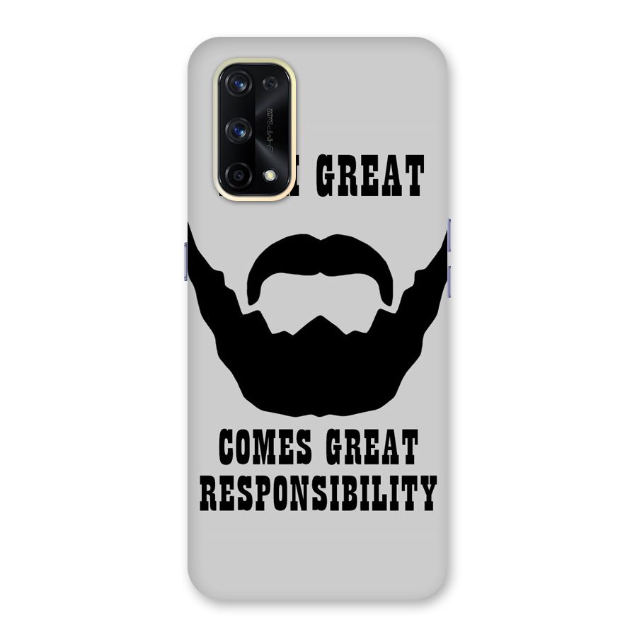 Great Beard Great Responsibility Glass Back Case for Realme X7 Pro