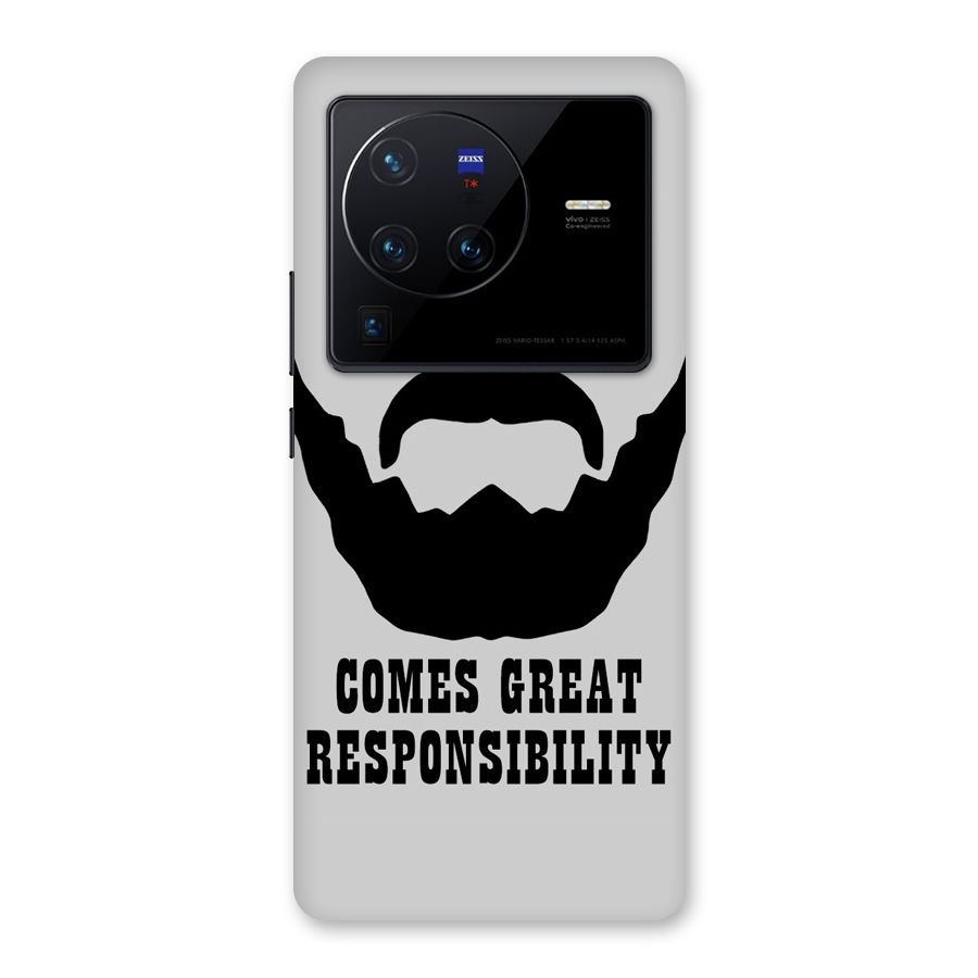 Great Beard Great Responsibility Back Case for Vivo X80 Pro
