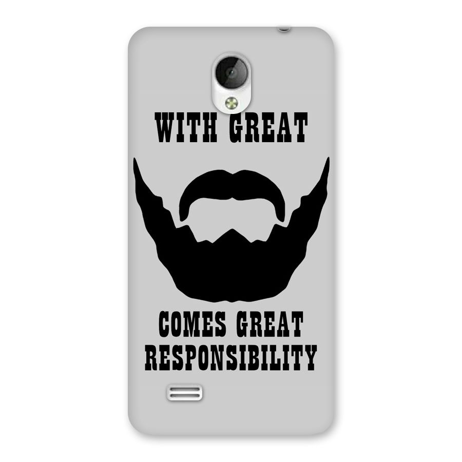 Great Beard Great Responsibility Back Case for Vivo Y21