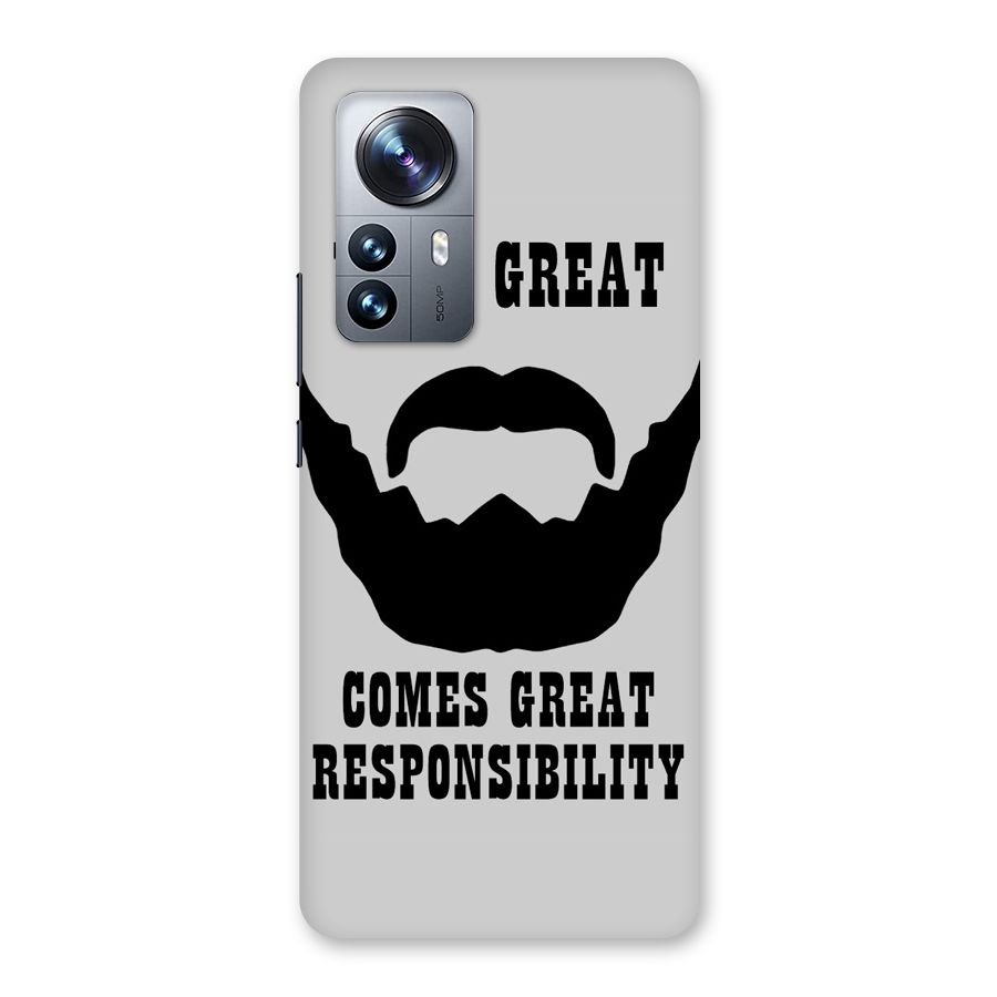 Great Beard Great Responsibility Back Case for Xiaomi 12 Pro
