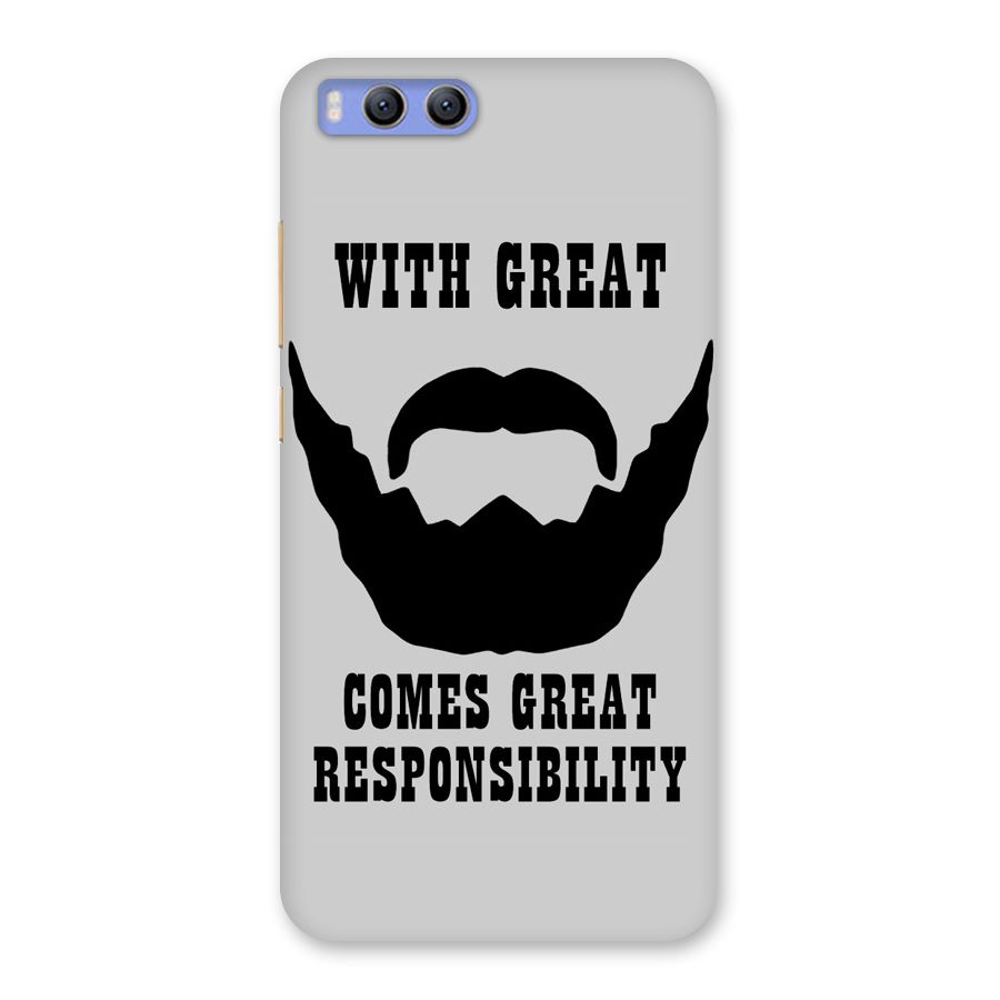 Great Beard Great Responsibility Back Case for Xiaomi Mi 6