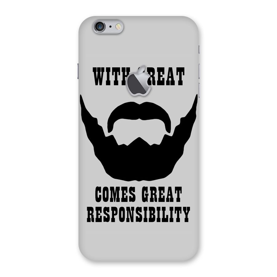Great Beard Great Responsibility Back Case for iPhone 6 Plus 6S Plus Logo Cut