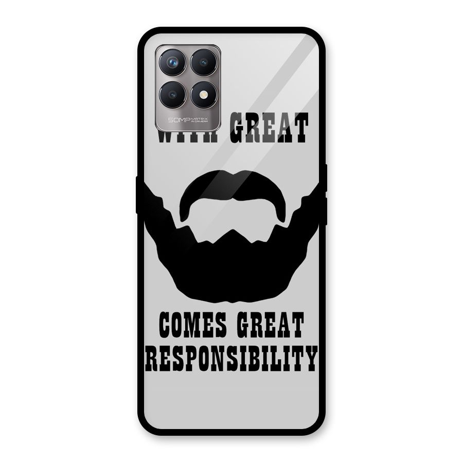 Great Beard Great Responsibility Glass Back Case for Realme Narzo 50