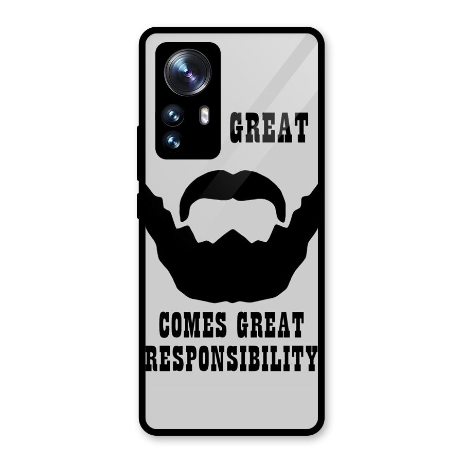 Great Beard Great Responsibility Glass Back Case for Xiaomi 12 Pro