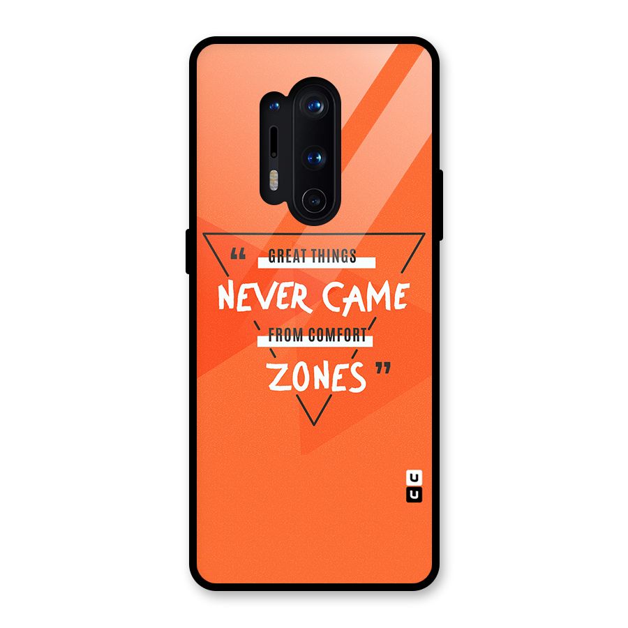 Great Things Comfort Zones Glass Back Case for OnePlus 8 Pro