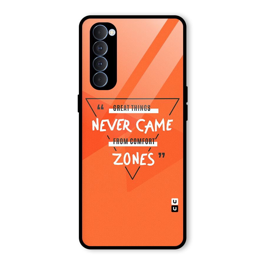 Great Things Comfort Zones Glass Back Case for Oppo Reno4 Pro