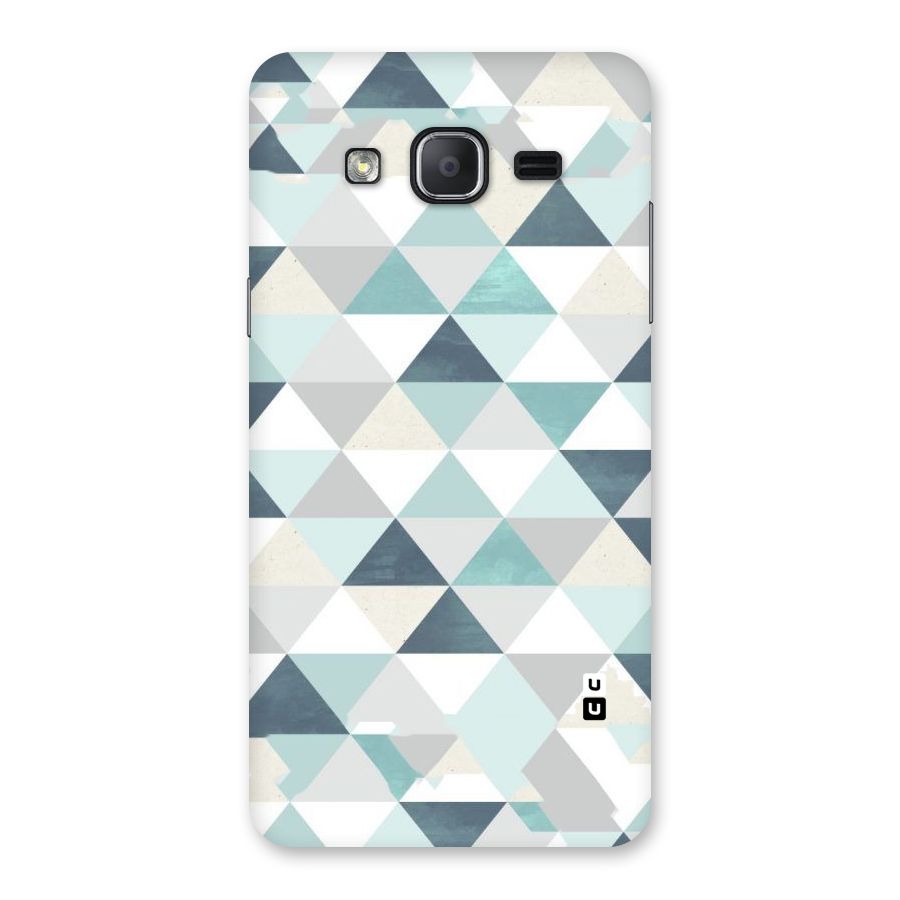 Green And Grey Pattern Back Case for Galaxy On7 2015