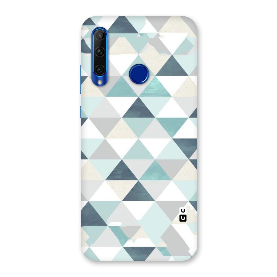 Green And Grey Pattern Back Case for Honor 20i
