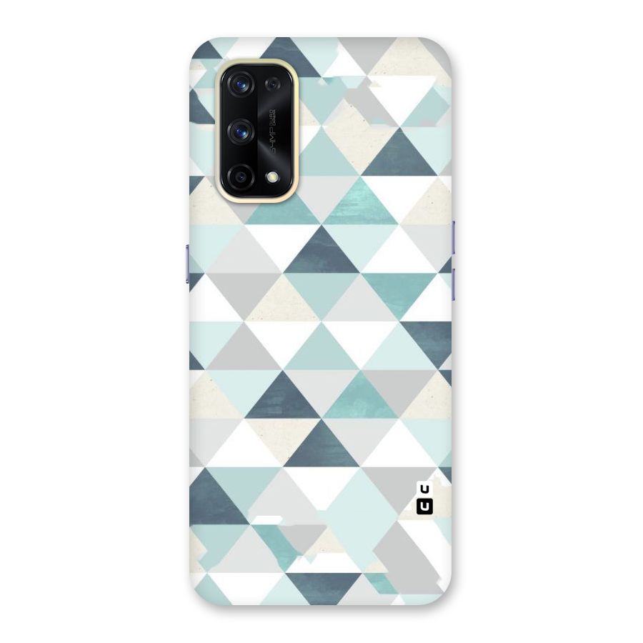 Green And Grey Pattern Glass Back Case for Realme X7 Pro