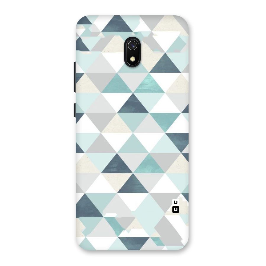 Green And Grey Pattern Back Case for Redmi 8A