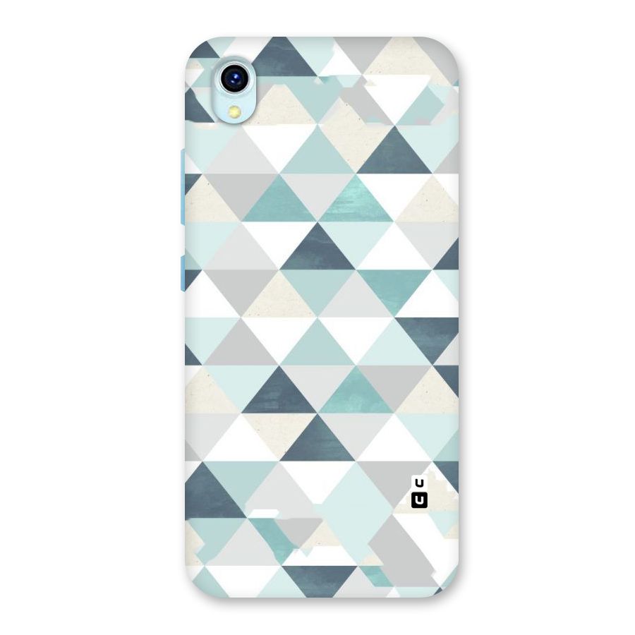 Green And Grey Pattern Back Case for Vivo Y1s
