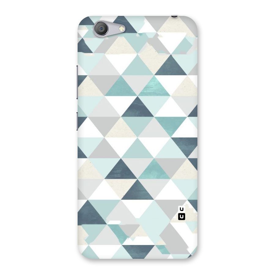 Green And Grey Pattern Back Case for Vivo Y53