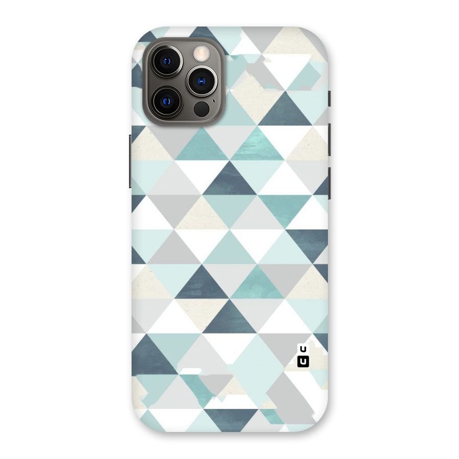 Green And Grey Pattern Back Case for iPhone 12 Pro