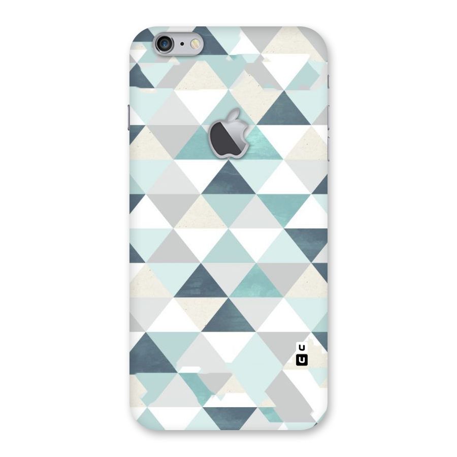 Green And Grey Pattern Back Case for iPhone 6 Plus 6S Plus Logo Cut