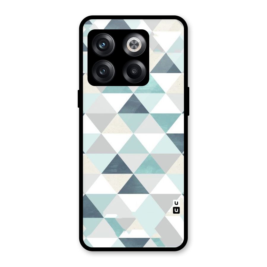 Green And Grey Pattern Glass Back Case for OnePlus 10T